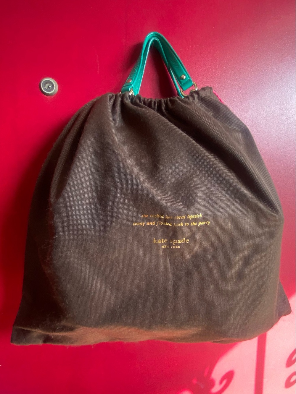 Kate Spade Festive Green Small Georgina Gold Coast satchel crossbody leather - Picture 4 of 16